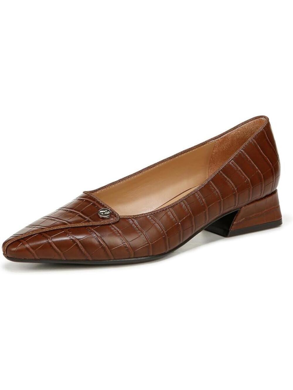 New Naturalizer Womens Georgia Pointed Toe Low Block Heel Pump 8.5 W
